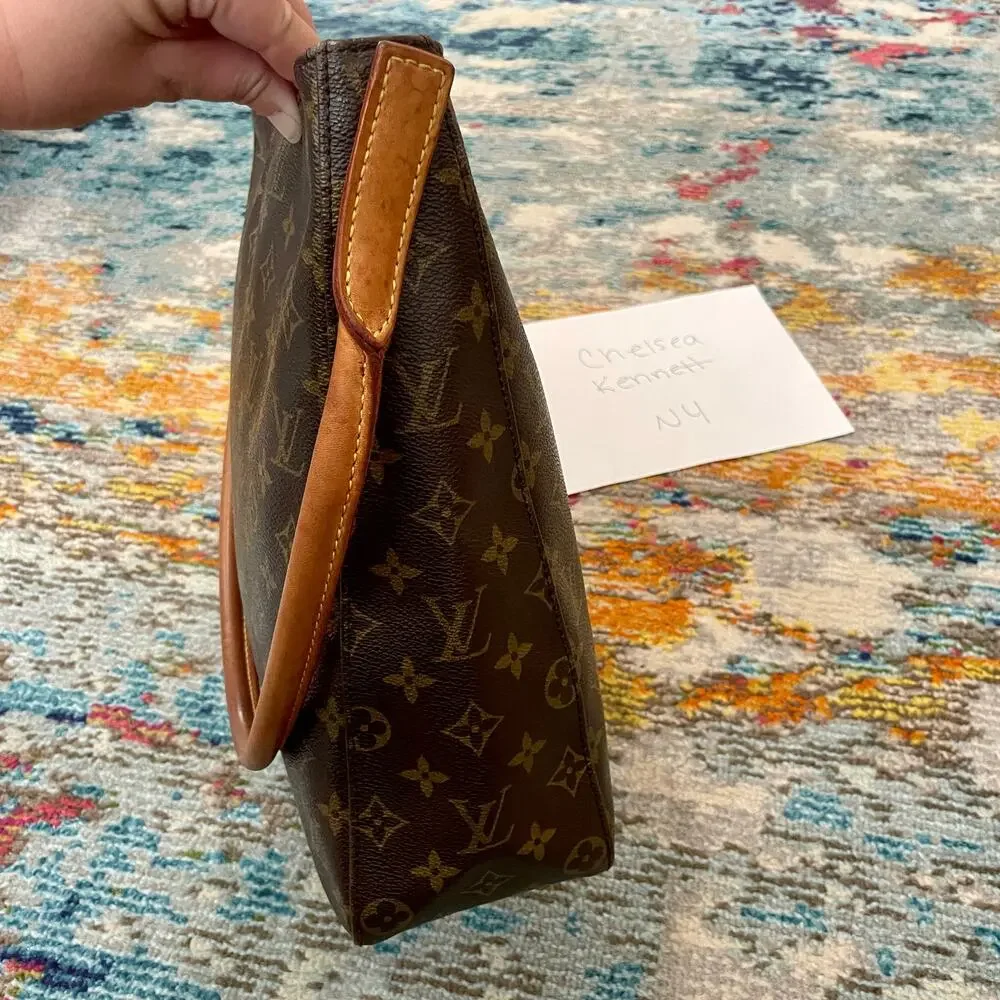Louis Vuitton GM Monogram Canvas Looping Shoulder Bag Authentic